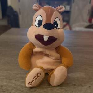 Vintage Disney Store Chip Mini Bean Bag Plush 8"